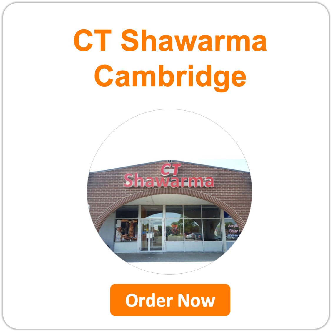 CT Shawarma Cambridge